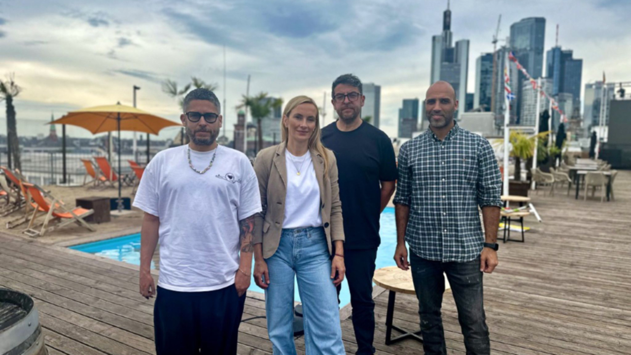 Foto: James Ardinast, Lena Iyigün, Sascha Euler und Jalalle Chahboune © Initiative Gastronomie e. V. Frankfurt