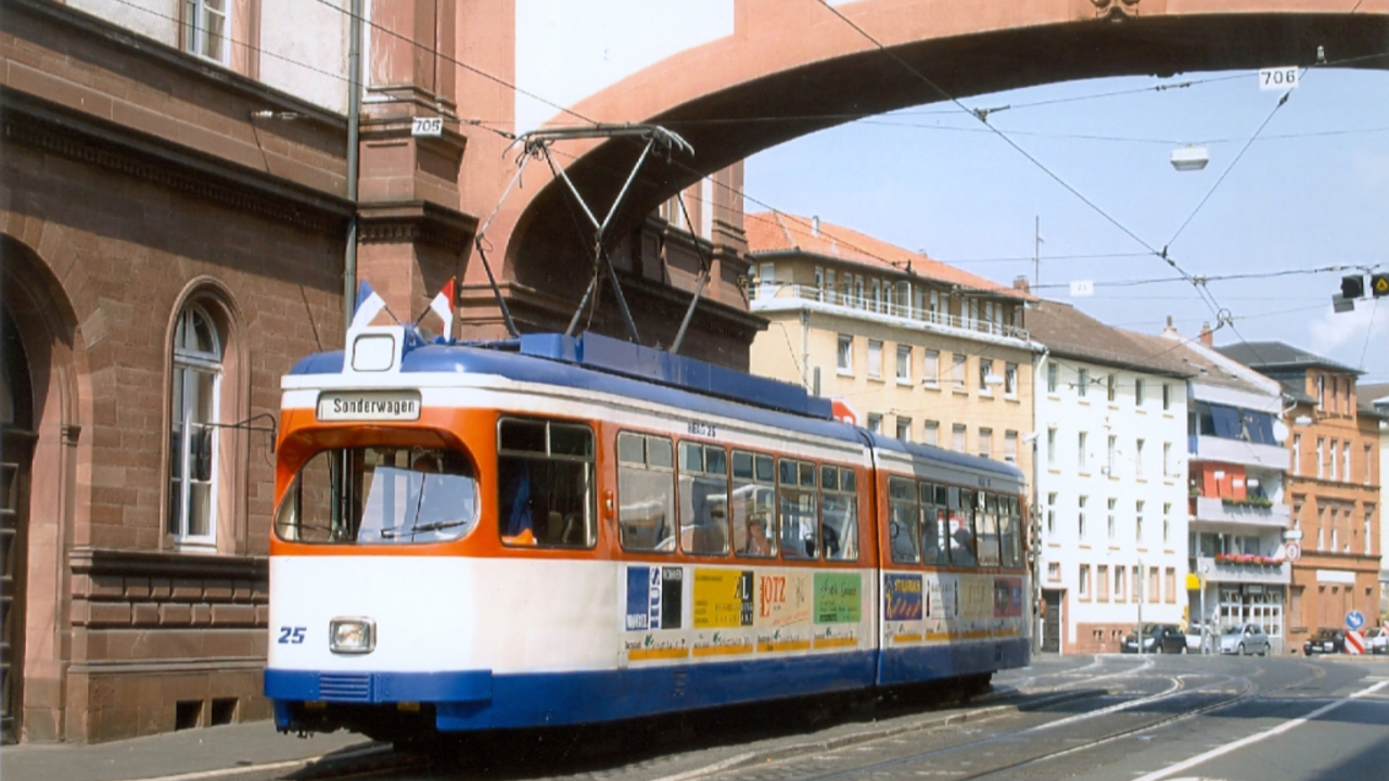 Foto: Foto zur Verwendung: Triebwagen 31, Baureihe ST 7, Baujahr 1961 Foto: HEAG mobilo Gmbh