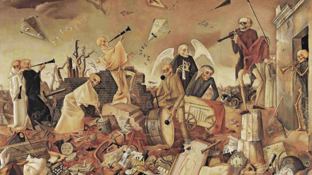 Foto: Felix Nussbaum, Triumph des Todes (Die Gerippe spielen zum Tanz), 1944 © Museumsquartier Osnabrück