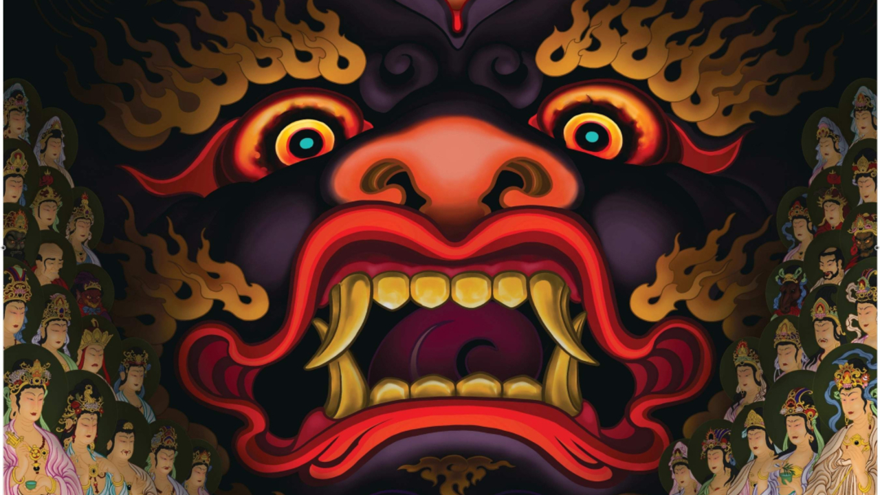 Foto: Veranstaltungsposter im japanischen Irezumi-Stil © GODS OF INK 2025 - Poster der Veranstaltung: Motiv 1