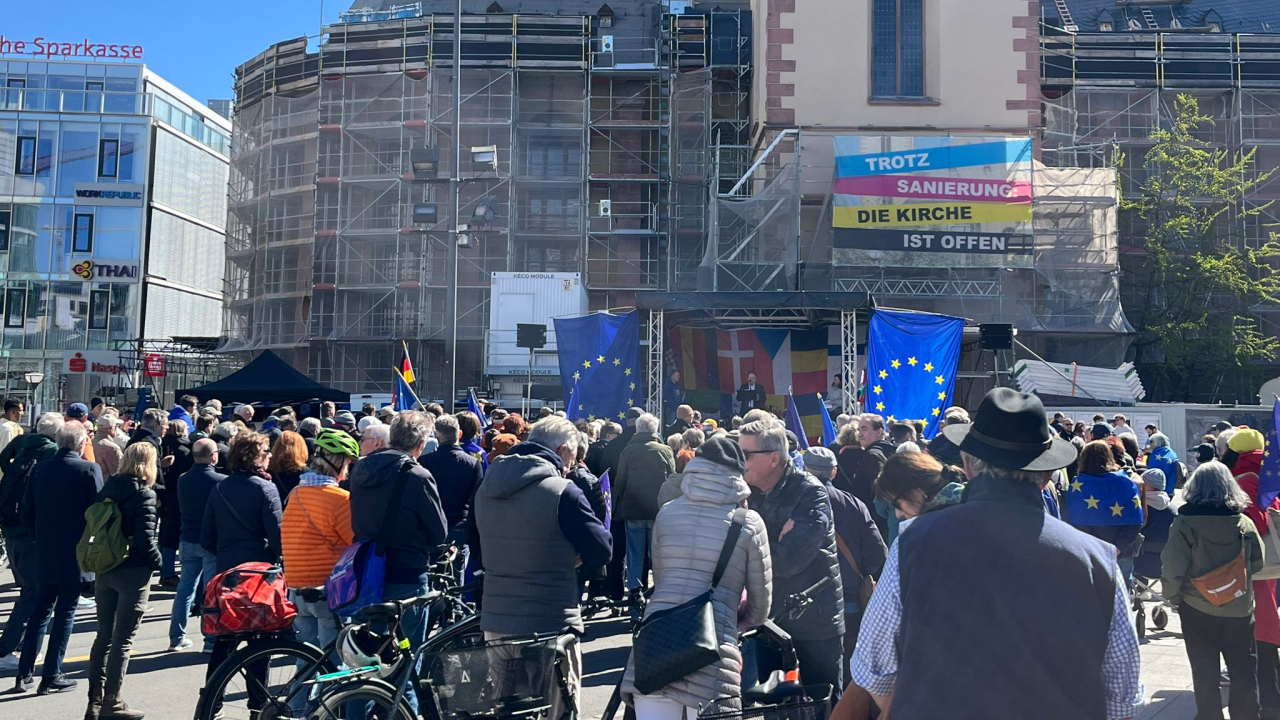Foto: Bei der Demo im April kamen rund 300 Menschen zusammen. © red