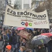 Protest vor neuer EZB