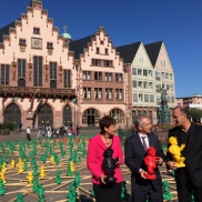 Hörl-Installation auf dem Römerberg