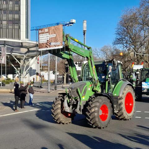 Bauern-Proteste in Frankfurt