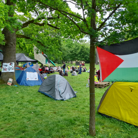 Pro-Palästina-Camp an der Goethe-Uni