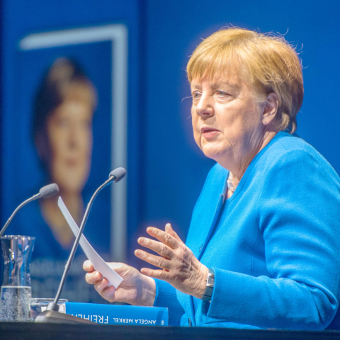 Merkel in Frankfurt