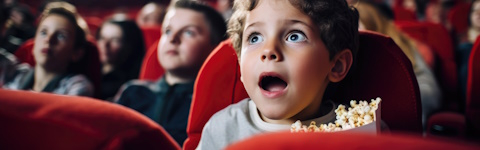 Kinobesuch für Familien für bis zu 7 Personen (6  Erwachsene oder Jugendliche und 1 Kind) inklusive Getränk und Popcorn in den EKINOS!