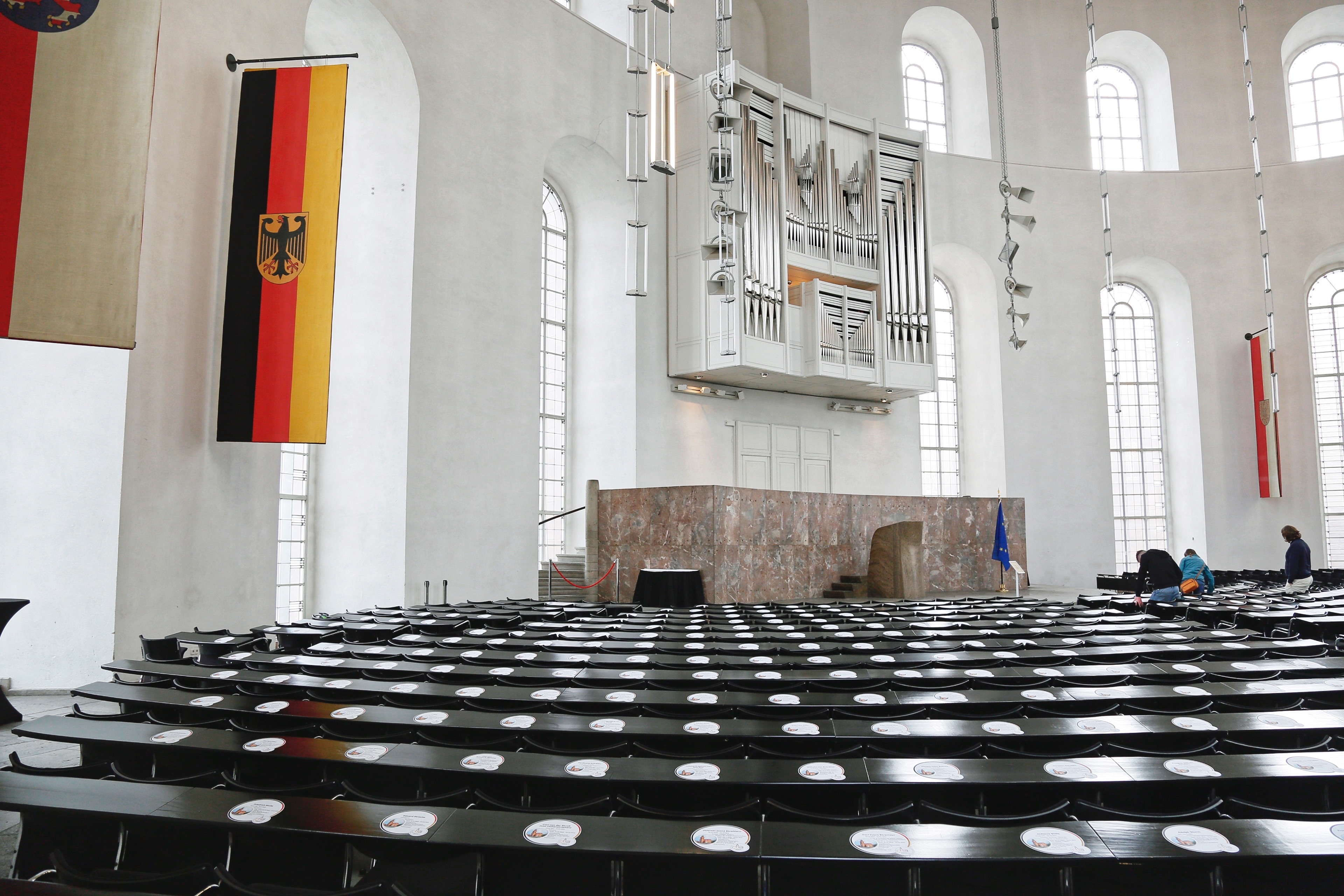 Im Versammlungssaal werden wichtige Preise, wie etwa der Friedenspreis des Deutschen Buchhandels, verliehen., Credit: © Stadt Frankfurt/Jan Hassenpflug