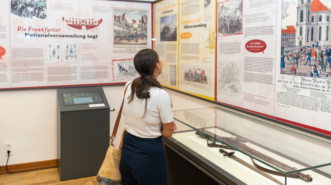 In einer Ausstellung beleuchtete das Museum die revolutionären Ereignisse und Debatten im Stadtstaat Frankfurt zwischen 1848 und 1850.; Foto: Holger Menzel
