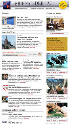 Beispiel  Journal - Der Tag  eMags. Hier Klicken...